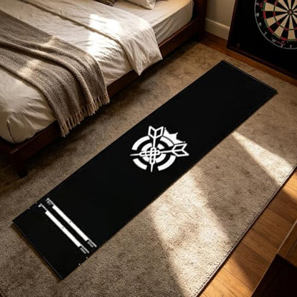 Genérico Darts Mat - Portable with Velvet Throwing Line | Protective Dart Mat | for Residence, Leisure Area, Game Room, Office and Rest Room