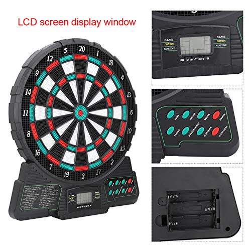 Yctze Automatic Electronic Dartboard with Darts, Scoring Tips, Sound Reminding, for Chess, Card, & Leisure Sports