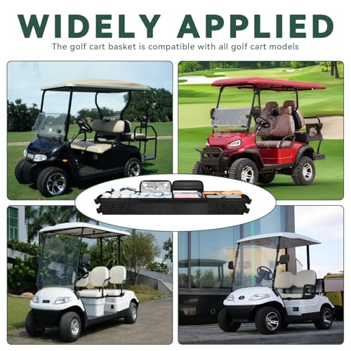 Grekos Golf Cart Inner Storage Tray, Upgraded 1680D Golf Cart Front Storage Basket - color: G-gaoerfukuang.