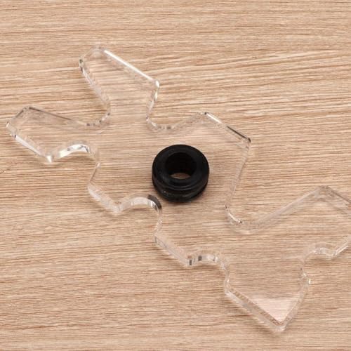 Toddmomy 2pcs Plastic Pool Cue Bridge Head Wall Shelf Brackets, Clear