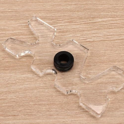 Toddmomy 2pcs Plastic Pool Cue Bridge Head Wall Shelf Brackets, Clear