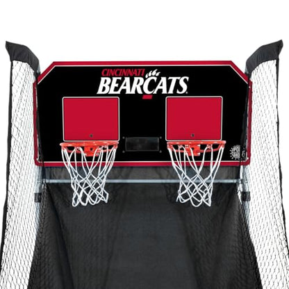 Pop-A-Shot - Home Dual Shot with NCAA Graphics l Sensor Scoring l 16 Game Modes l 7 Balls l Foldable Storage l for All NCAA Fans - style: Cincinnati Bearcats