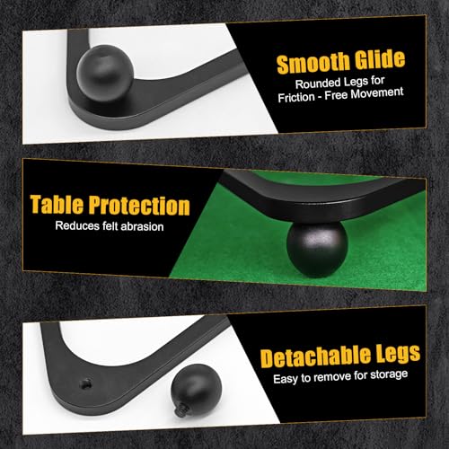 Aluminum Alloy Pool Ball Rack Billiard Ball Triangle Rack for 2-1/4" Pool Balls, Pool Table Ball Holder Positioning Rack - color: Black