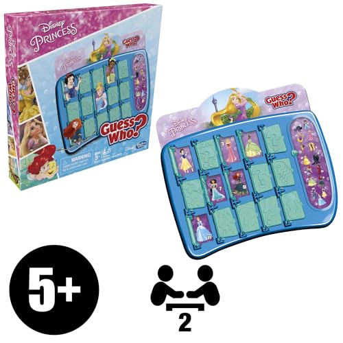 Hasbro Gaming Guess Who? Disney Princess Edition Kids Board Game, Fun Game for Families and Kids Ages 5 and Up, Easter Gifts for Boys and Girls, Preschool Games (Amazon Exclusive)