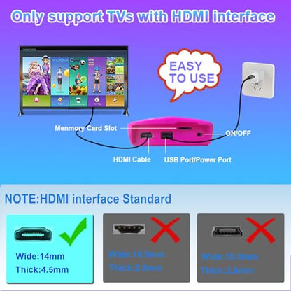 YRPRSODF TV Game Console Built in 100+ Games, Handheld Video Game Machine with 2.4G Wireless Gamepad Somatosensory Control, HD Plug and Play, Home Interactive& Puzzle Games, Red - size: Red