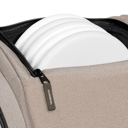 Axiom Discs Voyager Series Backpack Disc Golf Bag (Choose Your Color and Size) - color: Dune/Purple, style: Voyager Slim