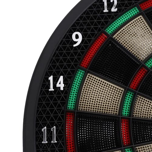 Fdit Electronic Dart Board, Hanging Dartboard Set with Automatic Scoring System for Soft Tip Darts Players Indoor Family Fun