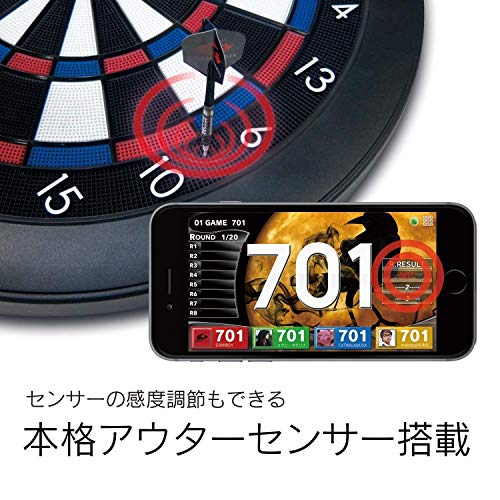 Gran Board 3s LED Dartboard (Blue) with Special Bracket & ChoukouTip100pics & DartsSet