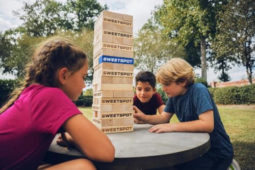 SweetSpot Tumbling Tower with 54 Wood Blocks and Carry Case
