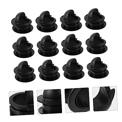 SUPVOX 12pcs Universal Entry Dishes for Football Gear Tabletop Soccer Game Replacement Parts Plastic Standard Foosball Tables Accessory