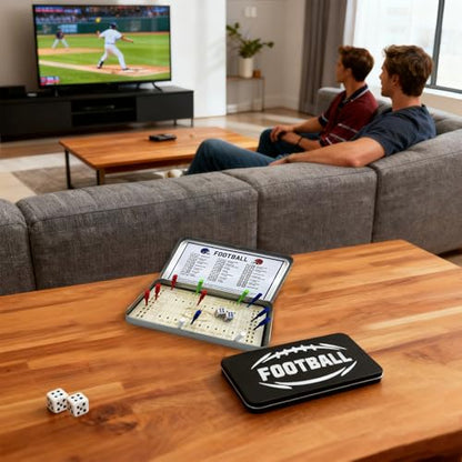 Tabletop Football Board Games, Football Travel Game, Knuckle Dice Football Travel Game for Adults, Fun Party and Family Night Table Games (Football) - color: Football
