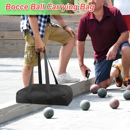 Cosmos Bocce Sets Carry Bag Bocci Storage Organizer Bag for Holding 8 Boccie Balls, Portable Bocce Balls Tote Bag for Carrying Bocce Game Equipment to Backyard Lawn Beach - size: Large