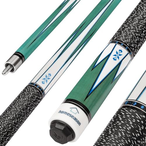 HomeSeason Pool Cue Stick 58" Billiard Cue Sticks Nylon Thread Grip Professional Low Deflection Pool Sticks - color: 21oz
