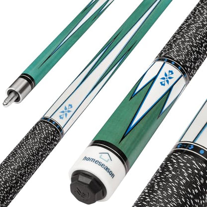 HomeSeason Pool Cue Stick 58" Billiard Cue Sticks Nylon Thread Grip Professional Low Deflection Pool Sticks - color: 21oz