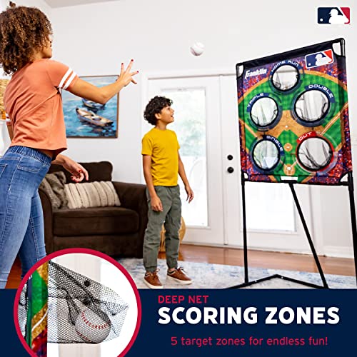 Franklin Sports Target Toss Games - Kids Football + Baseball Target Toss Games for Indoors + Outdoors - Fun Football + Baseball Throwing Games for Kids - Includes Targets + Mini Toy Balls - style: MLB Baseball