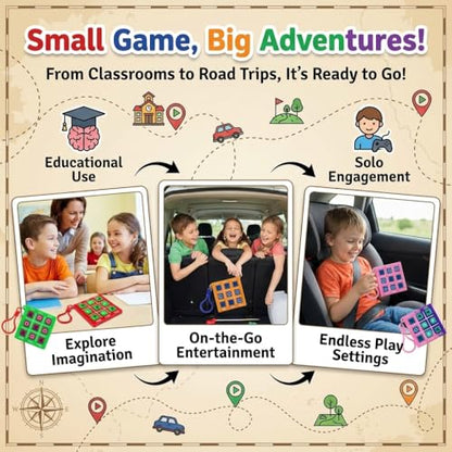 24 Mini Tic Tac Toe Games - Party Favors for Kids 3-5 and Up - 2-Inch Travel Size - Tic-Tac-Toe Keychain Game for Boys & Girls - Goody Bag Stuffers, Classroom Prizes, Valentine's Day, Birthday Gifts - style: 24-Pcs