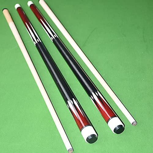TGA Sports Pool Cues 2-Piece 58 Inch Billiard Cue Sticks 13mm Hard Tip Canadian Maple Cues Set of 2