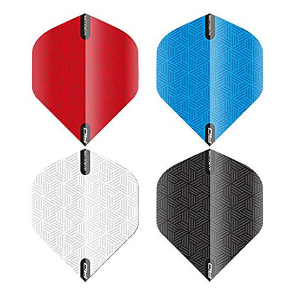 RED DRAGON Hardcore Selection Pack Extra Thick Standard Dart Flights - color: RD Plain