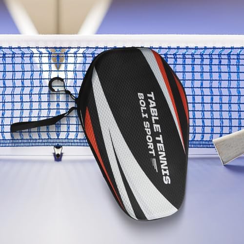 FABULETTA Table Tennis Racket Case EVA Hard Shell Paddle Bag Water Resistant Storage Box Protective Holder For 2 And Balls Pong Equipment Carry Case - color: PB005-A model