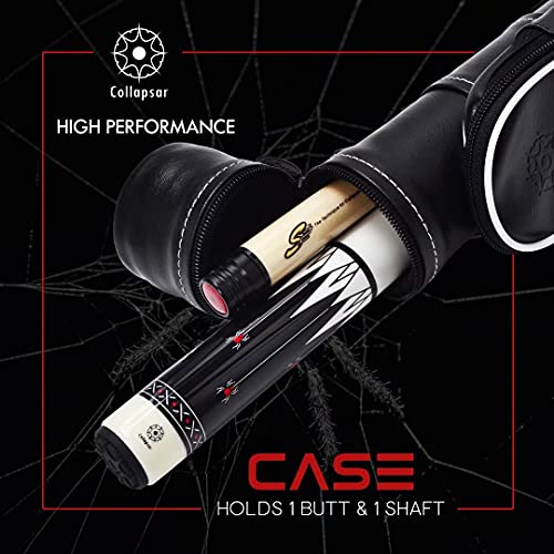 Collapsar Pool Cue with 1X1 Hard Case Low Deflection Technology Billiard Cue Stick Set - color: TXE70+Protector+Hard Case, size: 19 ounce