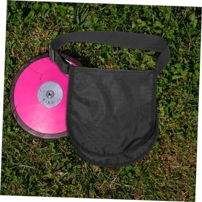 BESPORTBLE Sports Discus Bag Discus Organizer for Athletes Spacious Handheld Storage Portable and Reusable Pouch for Events Black