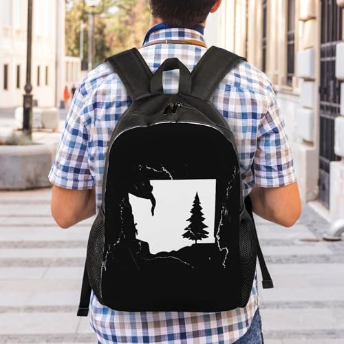 Washington State Tree Backpacks For Men Women Book Bag Travel Hiking Camping Work Lightweight - color: Ye2