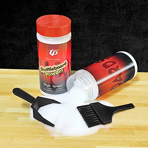 Shuffleboard Sand Wax High/Medium Speed Shuffleboard Powder Set, Shuffleboard Sand with Mini Brush Set - size: 2 Cans High Speed