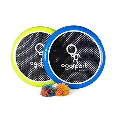 OgoDisk XS Disc Set with 2 OgoSoft Balls - 12" Bouncy Disc Toy Outdoor Lawn Pool - Throw, Throw, Throw, Catch Game - Kids & Adults Ages 8+