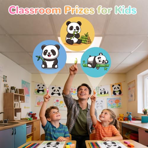 36 Pack Panda Party Favors LED Finger Lights, Glow in The Dark Panda Animal Birthday Party Gifts for Kids, Goodie Bag Stuffers Classroom Treasure Box Prizes - style: Panda