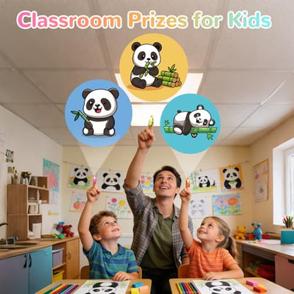 36 Pack Panda Party Favors LED Finger Lights, Glow in The Dark Panda Animal Birthday Party Gifts for Kids, Goodie Bag Stuffers Classroom Treasure Box Prizes - style: Panda