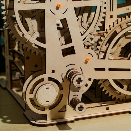 3D Wooden Puzzles Marble Run Set - Space Labyrinth Mechanical Model Kits with Motor, Brainteaser and Puzzle for Christmas/Birthday,Gifts for Adults and Teens to Build Combination - style: Space Labyrinth