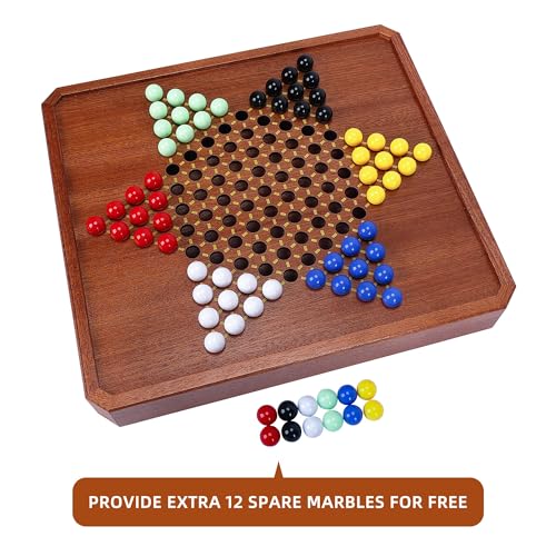 Offelec 2 in 1 Magnetic Chess Set & 72 Marbles Chinese Checkers Board Game Set, 12" Wooden Board Game with Storage Drawer, Portable Travel Board Games for Adults, Kids and Beginners - color: 2 in 1 Magnetic Chess & Chinese Checkers