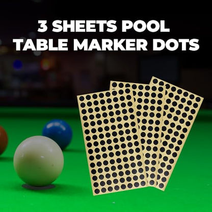 Scott Edward Pool Table Marker Dots, Billiard Point Sticker, Snooker Spot, Billiard Accessories 1/2/3 Sheets - color: 3 Sheet Mini