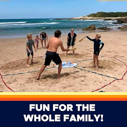 Game Set – Fun Beach Holiday Camping Games for Adults, Family & Kids – Lawn & Large Outdoor Teen Party Game – Water & Group Vacation Summer Fun Activities – Park & Yard Portable Paddle Kit