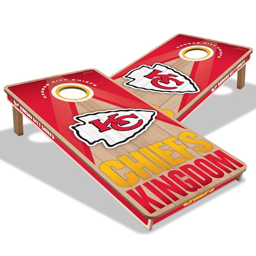 YouTheFan NFL 2' x 4' Slogan Series Professional Wood Cornhole Game - color: Kansas City Chiefs