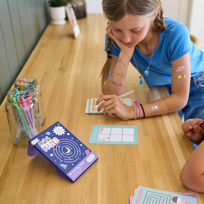 Ooly Kids Travel Games – 24 Mini Maze Activity Cards, Screen-Free Road Trip Boredom Buster, Tic Tac Toe Bonus on Every Card, Ages 4+ - style: Mini Mazes