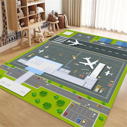 High end Durable Model Multifunctional Protective Mat for Gaming Chairs, Suitable for Wooden Floors(Airport,40x60cm) - color: Airport, size: 40x60cm