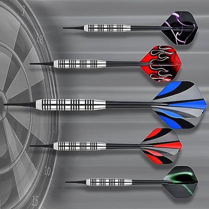 Steel Tip Darts Set 18 Grams15 Pack Steel Barrels - style: s pc 12