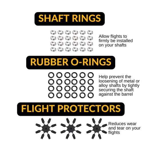 Deluxe Darts Tune up Kit Box | Flights, Sharpener, Shafts, O-Rings, Flight Savers, Accessories (10447-Deluxe) - color: 10447-Deluxe