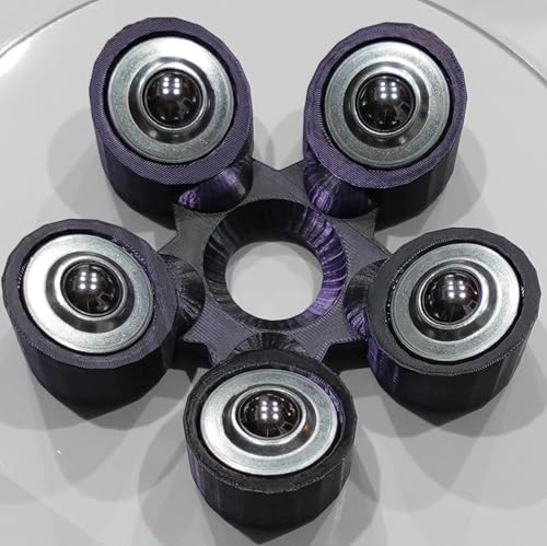 Bowling Ball Spinner - color: Purple and Black