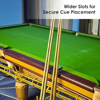 LAKE OF FIRE Pool Stick Holder - Stainless Steel Weighted Base 4-Cue Claw Holder Design, Portable Billiard Cue Organizer for Home Game Rooms(Black) - color: Black