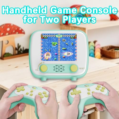 Handheld Game Console, Retro Handheld Game Console with 2.8-inch LCD Screen,Featuring 216 Single-Player Games and 84 Two-Player Games, Suitable for Children and Adults - size: White 216 Games One Player + 84 Games Two Player