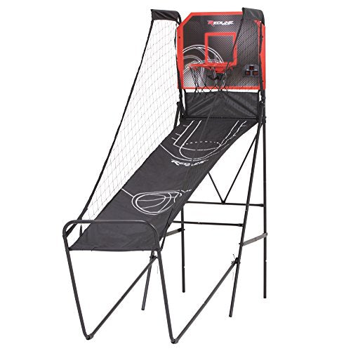 Redline Alley-Oop Single Basketball Shootout with Quick Connect Easy-to-Assemble Frame and Compact Fold-up Design for Easy Storage 26 pounds