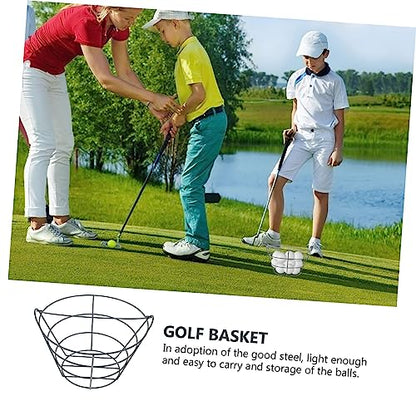 Outdoor Golf Ball Basket Portable Storage Container for Up to Balls Durable Steel Construction for Driving Ranges and Home Practice