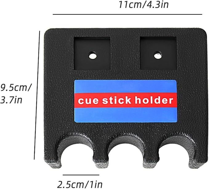Pool Cue Holder Rest Stick Holder, 3/4/5-Cue Portable Pool Stick Holder for Table Weighted Mini(3 Cue) - color: 3 Cue