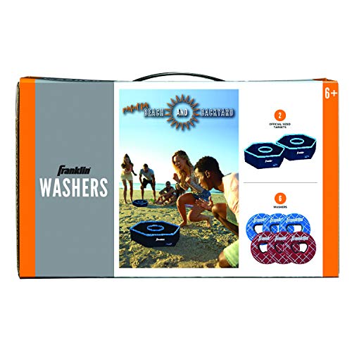 Franklin Sports Washer Set - (2) 12" x 12" Folding Targets - Portable Fun - Perfect for Beach, Tailgating, Parties - Replacement Bottle Cap Washers - style: Bottle Cap Washers