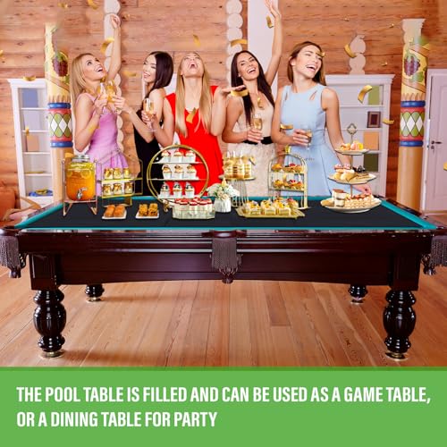 Pool Table Insert Mat for Pool Table Protection Billiard Table to Dining Table Foldable Removable Foam Mat with Zipper, Black