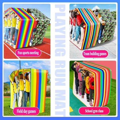 Teamwork Games Adult Kids Playing Run Mat Indoor Outdoor Game Rolling Mat - size: Kids-8M