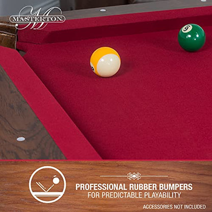 EastPoint Sports Masterton Billiard Bar-Size Pool Table 87 Inch or Cover – Perfect for Family Game Room