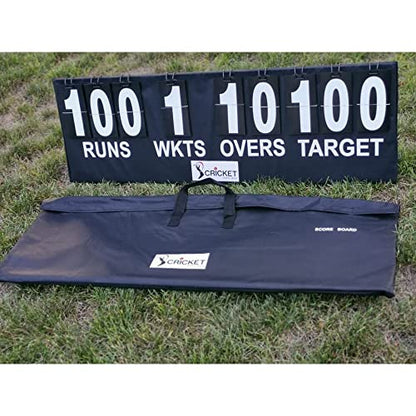 Cricket Scoreboard Portable Black Easy-Flip Scoreboard for Cricket Multi-Surface Placement